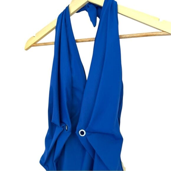 Gottex Swimwear Vogue Halter V-Neck One Piece Swimsuit, Size 8 - Picture 5 of 10
